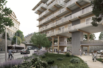 Logement collectif, vue 1 — Genève (CH)